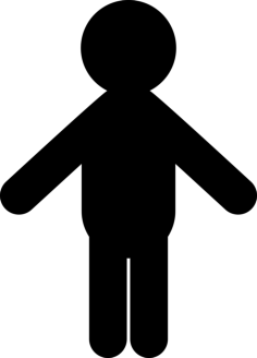 Man Silhouette Outline Icon Svg Set, Free Vectors File